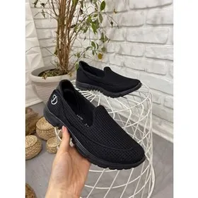 Enox Siyah Streç Babet Ayakkabı